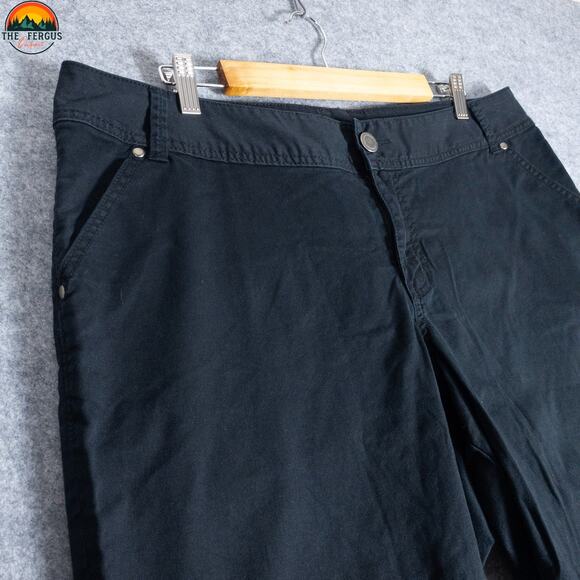 Lane Bryant Bermuda Shorts Black Cotton Pockets Flat Front Denim Women's Size 16 - Picture 3 of 8